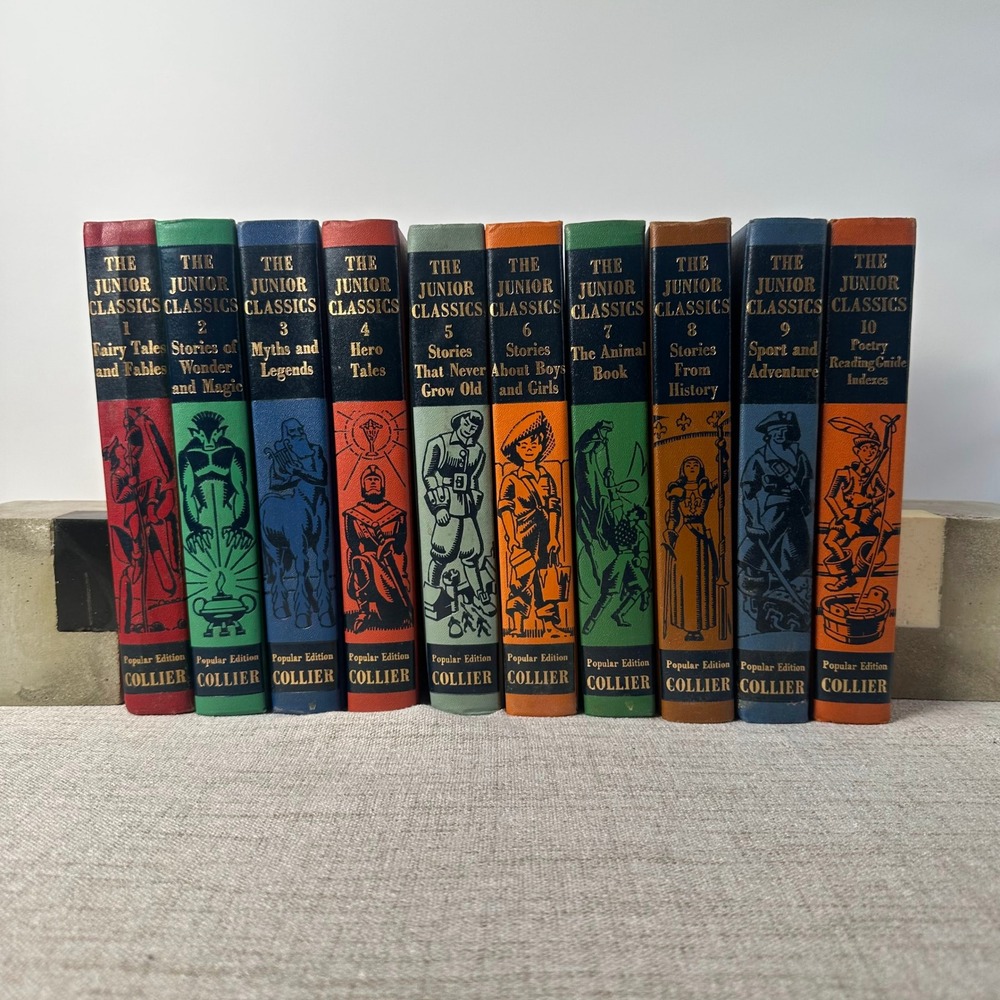 Vintage 1960 Collier Junior Classics – Complete 10-Book Set